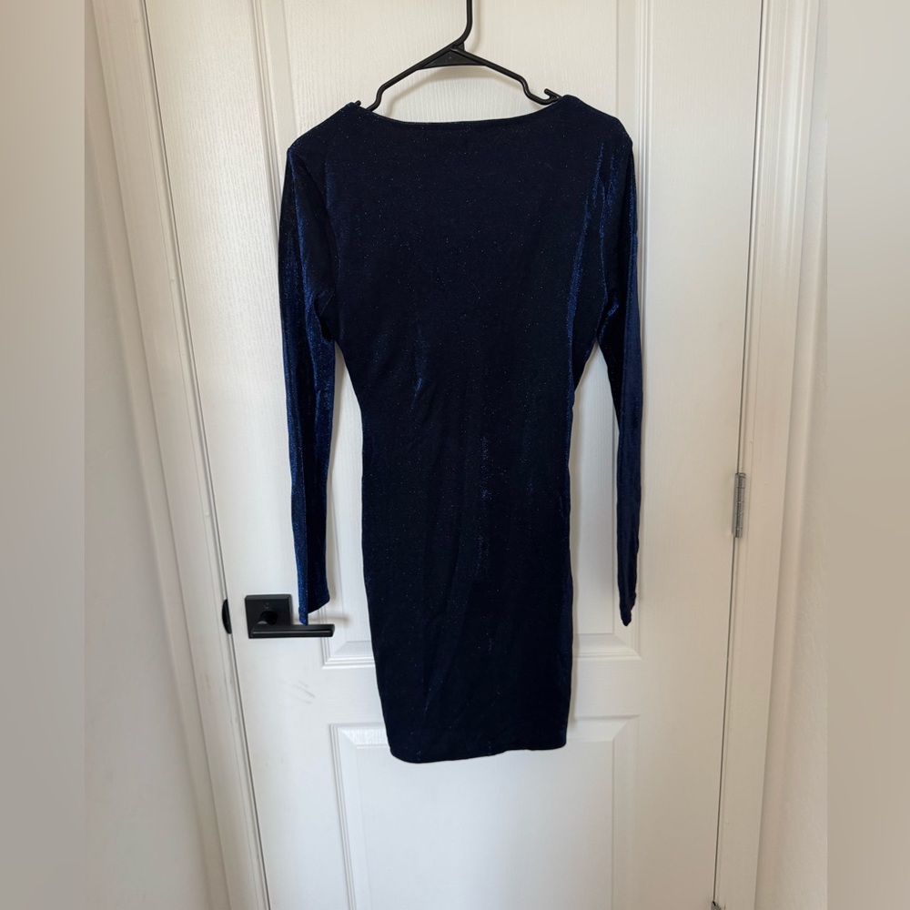 Princess Polly Hewitt Long Sleeve Mini Dress Navy - Picture 4 of 6